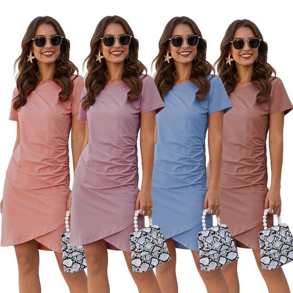 2020 spring and autumn new ladies fashion trend round neck pullover slim fit pleated waist casual dress, Black;gray
2020 spring and autumn new ladies fashion trend round neck pullover slim fit pleated waist casual dress, Black;gray