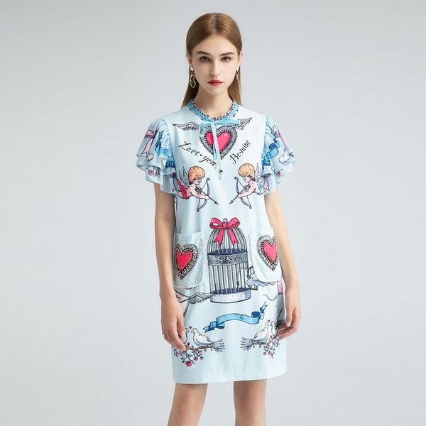1013 xl 2020 autumn a line short sleeve crew neck blue brand same style dress womens clothes sh, Black
1013 xl 2020 autumn a line short sleeve crew neck blue brand same style dress womens clothes sh, Black