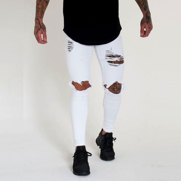 2021mens ripped denim jeans male skinny slim fit pencil pants casual hip hop trousers with holes, Blue
2021mens ripped denim jeans male skinny slim fit pencil pants casual hip hop trousers with holes, Blue