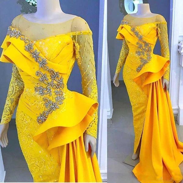 aso ebi 2020 yellow evening dresses lace beaded crystals mermaid prom dresses long sleeves formal party pageant gowns1, White;black
aso ebi 2020 yellow evening dresses lace beaded crystals mermaid prom dresses long sleeves formal party pageant gowns1, White;black