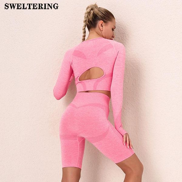 yoga outfits vital seamless set women long sleeve blouses gym high waist tight leggings short fitness suit shorts sets 2 pieces, White;red
yoga outfits vital seamless set women long sleeve blouses gym high waist tight leggings short fitness suit shorts sets 2 pieces, White;red