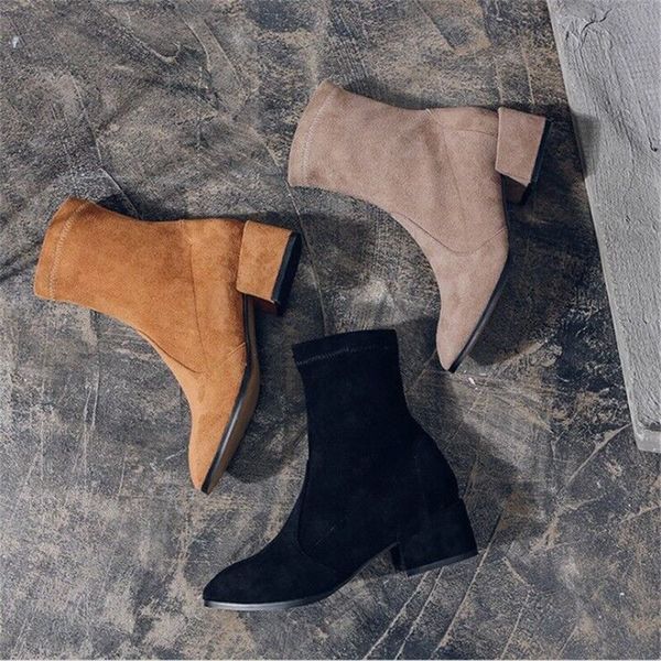the boot-girl boot-girl thick heel web celebrity skinny stretch boot-suede middle boot holiday gift, Black
the boot-girl boot-girl thick heel web celebrity skinny stretch boot-suede middle boot holiday gift, Black