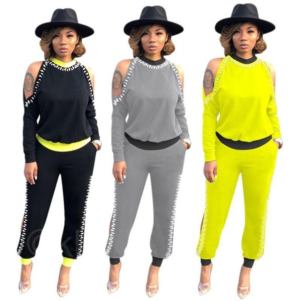 rstylish two piece outfits women hollow out pearl off shoulder pants suits 2020 autumn casual tracksuit streetwear set, Gray
rstylish two piece outfits women hollow out pearl off shoulder pants suits 2020 autumn casual tracksuit streetwear set, Gray