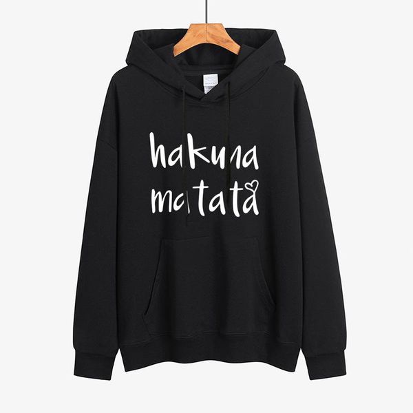 women's hoodies & sweatshirts printed hakuna matata woman sweatshirt long sleeve hooded jumper winter female, Black
women's hoodies & sweatshirts printed hakuna matata woman sweatshirt long sleeve hooded jumper winter female, Black