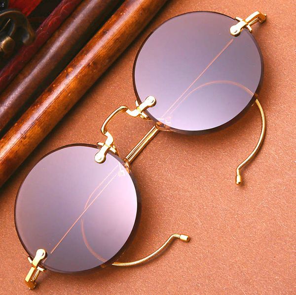 natural round brown protection eye care stone crystal glasses full frame spring leg, Black
natural round brown protection eye care stone crystal glasses full frame spring leg, Black