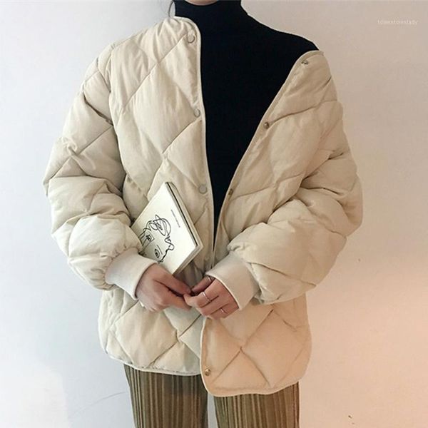 women's down & parkas short women korean version of loose diamond lattice thickened stand-collar jacket to keep warm 2021 fashion coat1, Black
women's down & parkas short women korean version of loose diamond lattice thickened stand-collar jacket to keep warm 2021 fashion coat1, Black