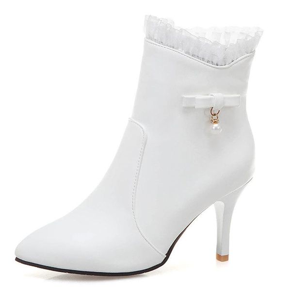 pointy boot women boots high heels shoes zipper booties ladies pointe stiletto ankle large size rubber butterfly-knot pointed, Black
pointy boot women boots high heels shoes zipper booties ladies pointe stiletto ankle large size rubber butterfly-knot pointed, Black