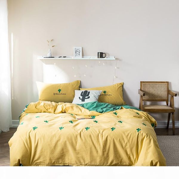 pure cotton duvet cover set solid color with embroidery 4pcs twin king yellow grey green
pure cotton duvet cover set solid color with embroidery 4pcs twin king yellow grey green