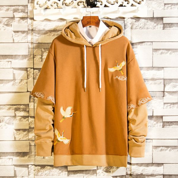 2021 new chinese-style retro crane plus size hoodies hood wctb, Black
2021 new chinese-style retro crane plus size hoodies hood wctb, Black