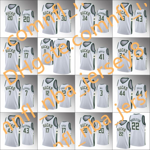 milwaukee bucks men giannis antetokounmpo tyler zeller khris middleton association nba white custom jersey, Black;red
milwaukee bucks men giannis antetokounmpo tyler zeller khris middleton association nba white custom jersey, Black;red