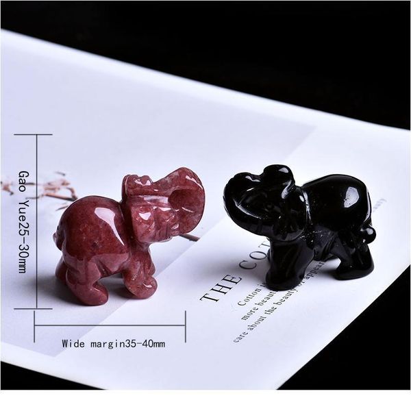 1pc natural rose stone obsidian elephant crystal crafts home furnishings lucky items aura feng shui de jlljao, Black
1pc natural rose stone obsidian elephant crystal crafts home furnishings lucky items aura feng shui de jlljao, Black