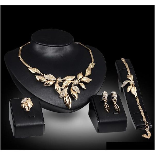 earrings necklaces bracelets rings jewelry sets fashion women elegant rhinestone 18k gold plated leaves wedding jewelry 4-piece set 0arbc, Slivery;golden
earrings necklaces bracelets rings jewelry sets fashion women elegant rhinestone 18k gold plated leaves wedding jewelry 4-piece set 0arbc, Slivery;golden