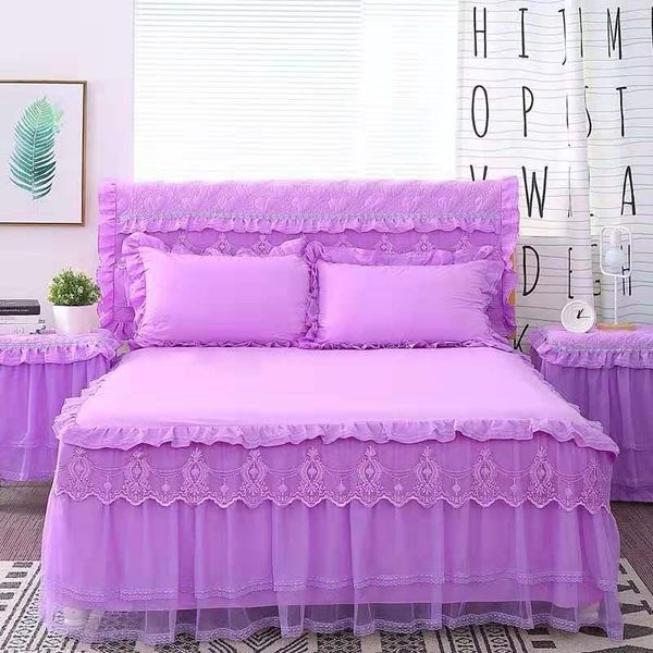 bed skirt 1 pc lace +2pcs pillowcases bedding set princess bedspreads fitted sheet for girls king queen size
bed skirt 1 pc lace +2pcs pillowcases bedding set princess bedspreads fitted sheet for girls king queen size