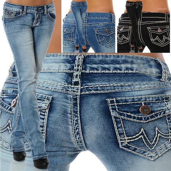 2018 women's fashion jeans low waist pants stretch straight denim jeans for lady slim fit long pants1, Blue
2018 women's fashion jeans low waist pants stretch straight denim jeans for lady slim fit long pants1, Blue