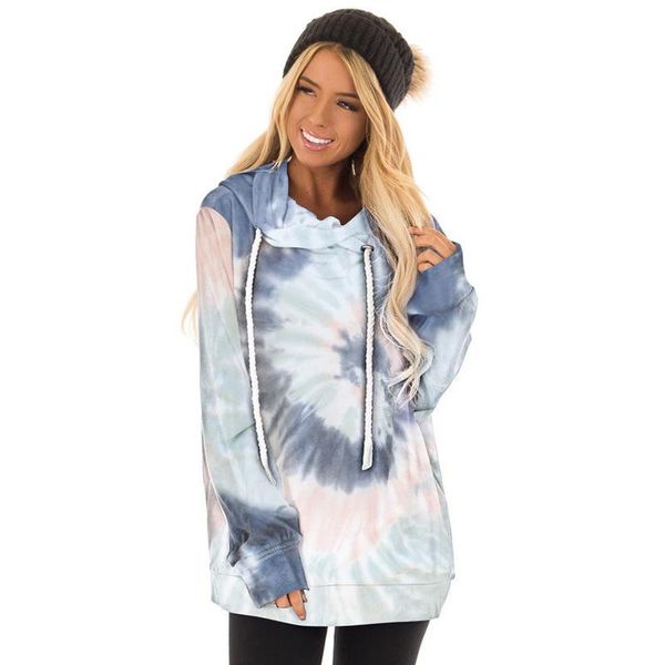 tie-dyed sweatshirt women fall/winter new style leopard printing loose pullover long-sleeved hooded lady hoodies clothing, Black
tie-dyed sweatshirt women fall/winter new style leopard printing loose pullover long-sleeved hooded lady hoodies clothing, Black