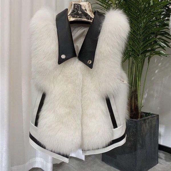 women 2021 autumn winter new thick warm faux fur vest female fashion v-neck fake fur short gilet lady slim waistcoat c2491, Black 
women 2021 autumn winter new thick warm faux fur vest female fashion v-neck fake fur short gilet lady slim waistcoat c2491, Black