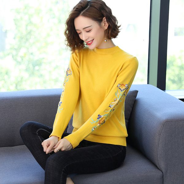 2021 round turtleneck sweater new autumn embroidered flower mends versatile temperament sleeve knitted shirt bottom at5v, White;black
2021 round turtleneck sweater new autumn embroidered flower mends versatile temperament sleeve knitted shirt bottom at5v, White;black