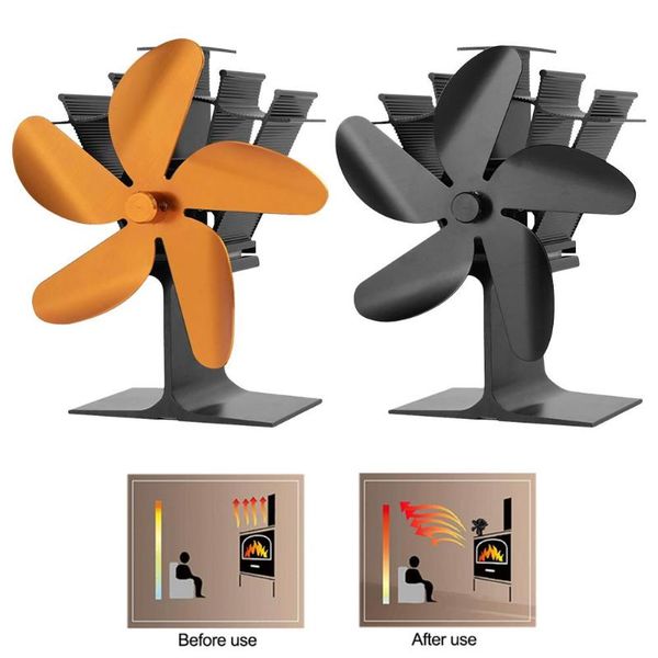 black fireplace 4 blade heat powered stove fan komin log wood burner eco friendly quiet fan home efficient heat distribution
black fireplace 4 blade heat powered stove fan komin log wood burner eco friendly quiet fan home efficient heat distribution