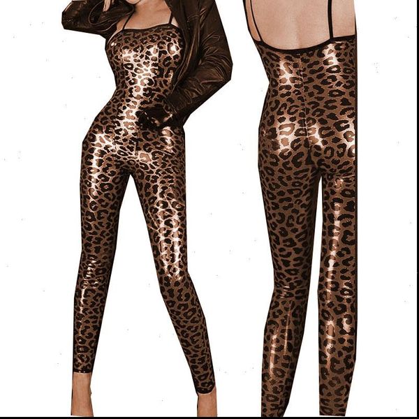 4 colors skinny strapless leopard print jumpsuit women spaghetti strap catsuit backless romper night party cosplay clubwear, Black;white
4 colors skinny strapless leopard print jumpsuit women spaghetti strap catsuit backless romper night party cosplay clubwear, Black;white