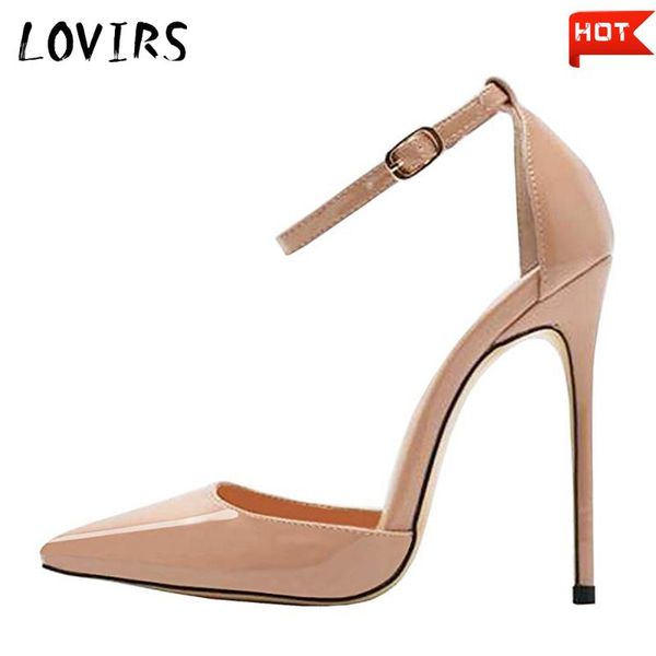 lovirs womens high thin heel pointed toe patent leather ankle strap stiletto pumps wedding party office&career basic shoes 4-15, Black
lovirs womens high thin heel pointed toe patent leather ankle strap stiletto pumps wedding party office&career basic shoes 4-15, Black