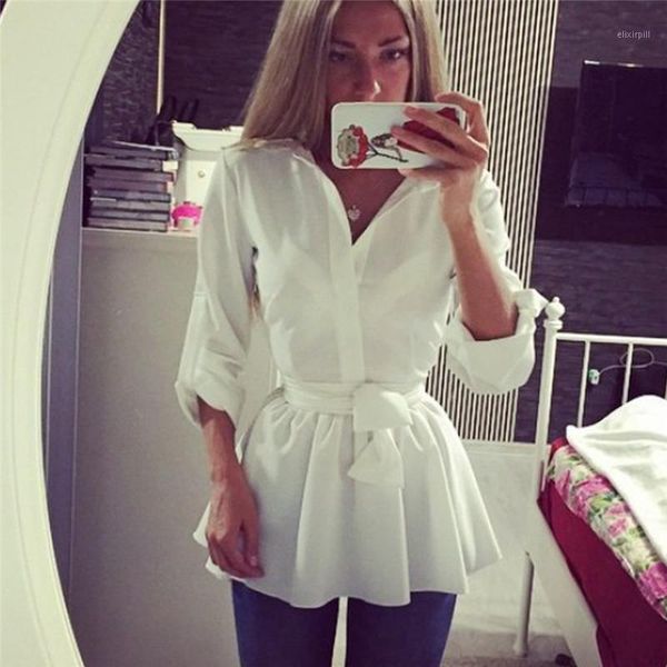 shirts blouse with belt new women lady clothing spring summer white brief long sleeve button down1
shirts blouse with belt new women lady clothing spring summer white brief long sleeve button down1
