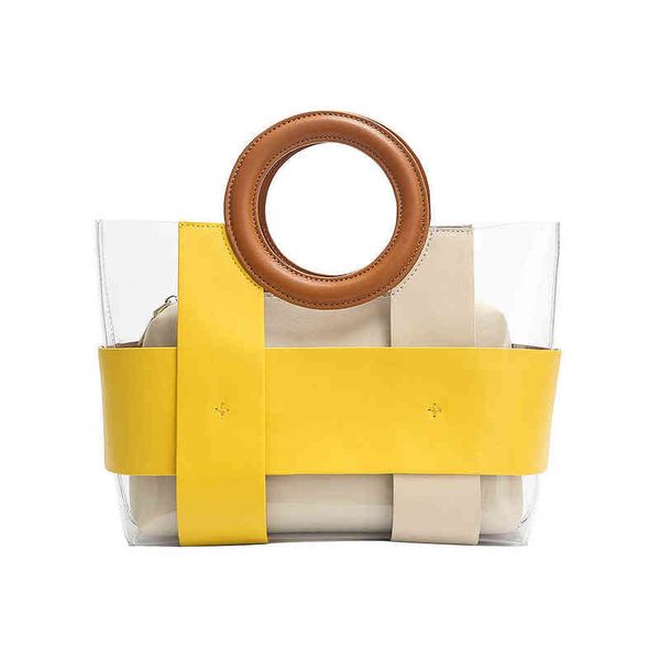 shopping bags transparent handbag 2022 summer color matching mother and daughter bag for women composite satchels travel pvc lady 220303
shopping bags transparent handbag 2022 summer color matching mother and daughter bag for women composite satchels travel pvc lady 220303