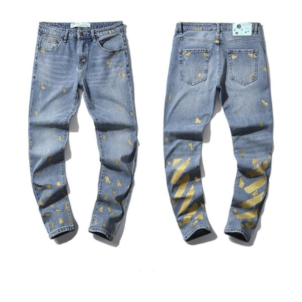 20ss new hip hop streetwear men's slim jeans striped ink wear denim stretch pants button luxury pencil pants jeans men, Blue
20ss new hip hop streetwear men's slim jeans striped ink wear denim stretch pants button luxury pencil pants jeans men, Blue