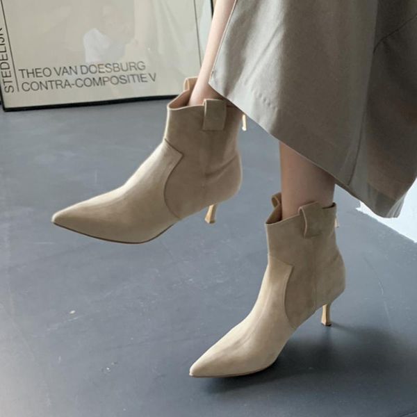boots woman winter 2021 beige rubber 6cm/8cm zipper pointed stiletto high heels ankle for women size 33-42, Black
boots woman winter 2021 beige rubber 6cm/8cm zipper pointed stiletto high heels ankle for women size 33-42, Black