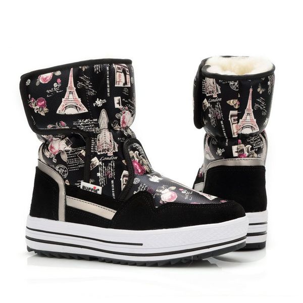 patchwork snow boot euro winter shoe water proof skid proof lady boot heavy frost shoes z535, Black
patchwork snow boot euro winter shoe water proof skid proof lady boot heavy frost shoes z535, Black