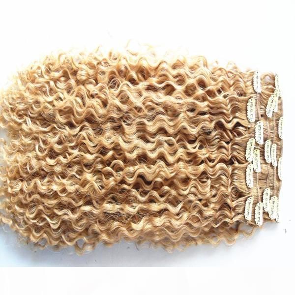 brazilian human virgin remy curly hair weft curl weaves unprocessed blonde 613# double drawn clip in extensions, Black;brown
brazilian human virgin remy curly hair weft curl weaves unprocessed blonde 613# double drawn clip in extensions, Black;brown