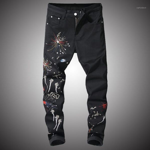 men's jeans b fireworks embroidery printing denim pant men slim fit mens casual trousers jean for male streetwear wy2381, Blue
men's jeans b fireworks embroidery printing denim pant men slim fit mens casual trousers jean for male streetwear wy2381, Blue