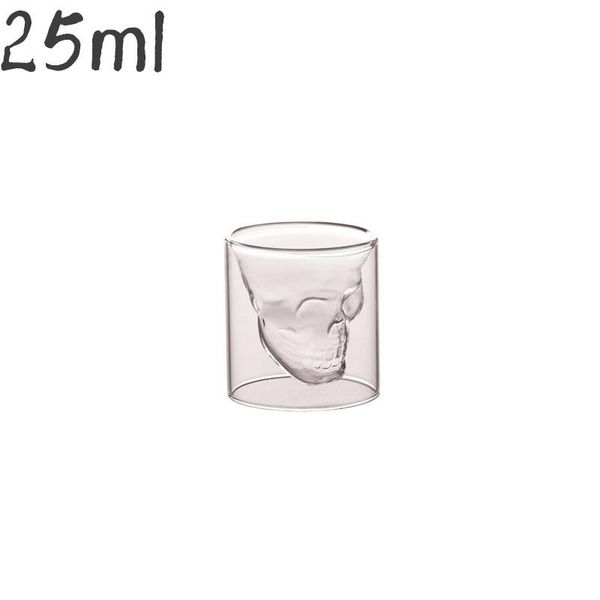 25 250ml double glass cup transparent skull wine milk whisky tea coffee water mug drinks glass reusable tool bar accessories wmtkms mywjqq 
25 250ml double glass cup transparent skull wine milk whisky tea coffee water mug drinks glass reusable tool bar accessories wmtkms mywjqq