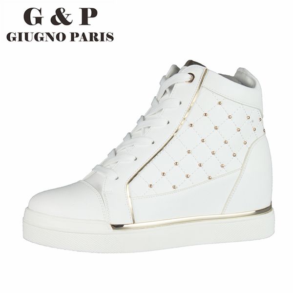 white wedge sneakers fashion high sneakers platform women shoes rivets height increasing high heel 6 cm shoes leather insole 201201, Black
white wedge sneakers fashion high sneakers platform women shoes rivets height increasing high heel 6 cm shoes leather insole 201201, Black