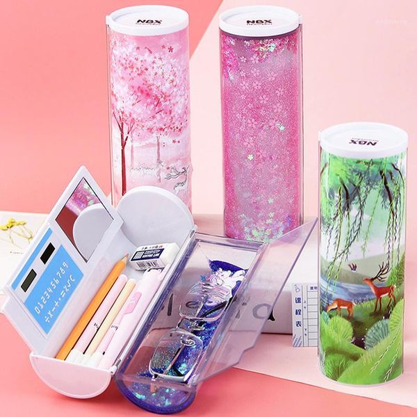 pencil cases 2021 latest sandpaper translucent bag multi-function creative cylinder stationery school pen holder pink blue calculator1
pencil cases 2021 latest sandpaper translucent bag multi-function creative cylinder stationery school pen holder pink blue calculator1