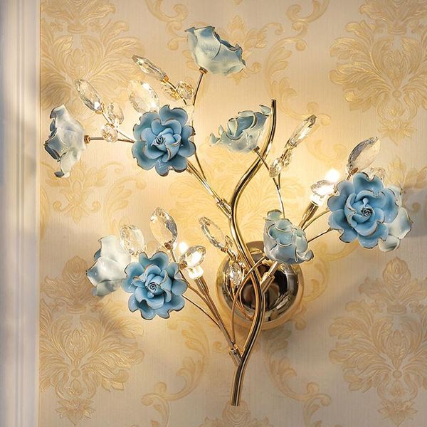 european living room background decoration wall lamp bedroom bedside crystal lamp ceramic flower wall light aisle mirror lights
european living room background decoration wall lamp bedroom bedside crystal lamp ceramic flower wall light aisle mirror lights