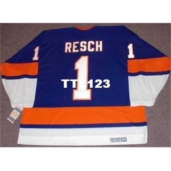 121 #1 glenn resch new york islanders 1973.1978 ccm vintage home hockey jersey or custom any name or number retro jersey, Black
121 #1 glenn resch new york islanders 1973.1978 ccm vintage home hockey jersey or custom any name or number retro jersey, Black