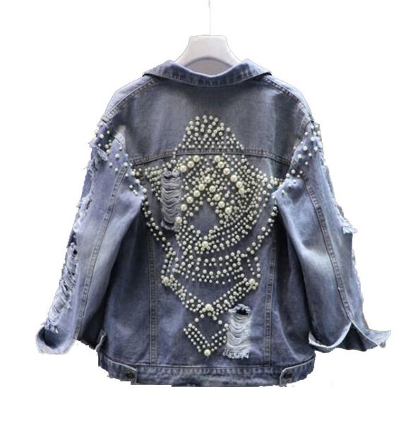 pearls beading denim clothing for women autumn diamond denim jacket for women vintage harajuku coat female loose jean coat 201028, Black;brown
pearls beading denim clothing for women autumn diamond denim jacket for women vintage harajuku coat female loose jean coat 201028, Black;brown