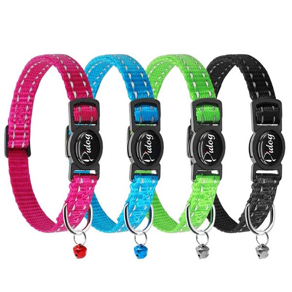 4pcs/lot safety breakaway cat kitten collars nylon reflective safety collar for small cats with bell mixed wmtpfj
4pcs/lot safety breakaway cat kitten collars nylon reflective safety collar for small cats with bell mixed wmtpfj