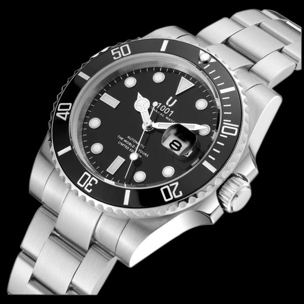 u1001 brand black luxury ceramic bezel designer mens mechanical stainless steel automatic movement watch self-wind watches, Slivery;brown
u1001 brand black luxury ceramic bezel designer mens mechanical stainless steel automatic movement watch self-wind watches, Slivery;brown