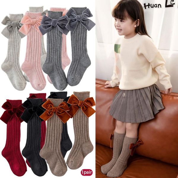socks 1pair home cute gift with bowknot soft kids knee high baby girls winter breathable combed cotton keep warm long stockings, Pink;yellow
socks 1pair home cute gift with bowknot soft kids knee high baby girls winter breathable combed cotton keep warm long stockings, Pink;yellow