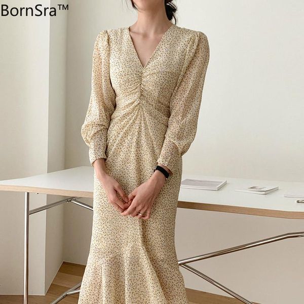casual dresses bornsra 2021 summer ruffles floral print chic full sleeve ruched women dress female mermaid elegant midi vestidos femme, Black;gray
casual dresses bornsra 2021 summer ruffles floral print chic full sleeve ruched women dress female mermaid elegant midi vestidos femme, Black;gray