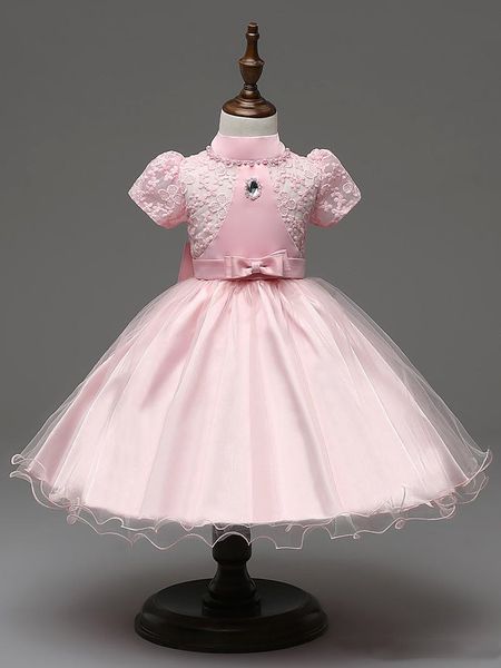 flower girl dress baby girls pearl tulle party princess dress gown formal wedding dresses birthday, White;blue
flower girl dress baby girls pearl tulle party princess dress gown formal wedding dresses birthday, White;blue