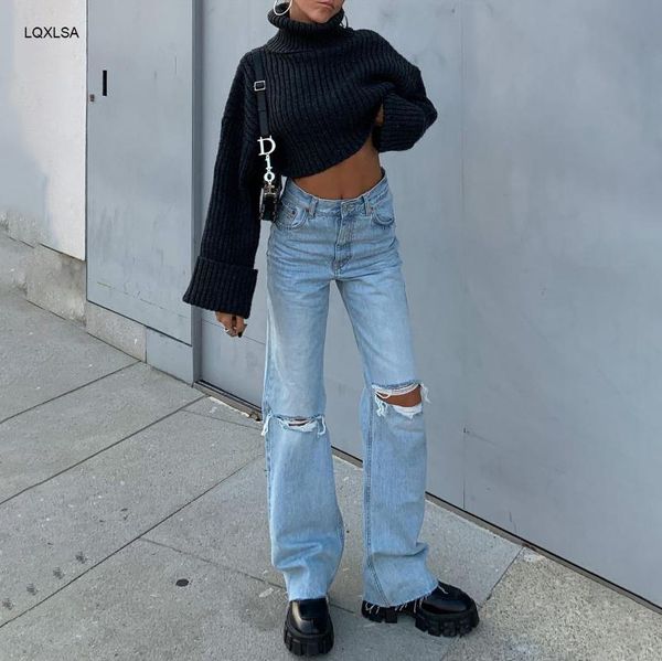 darlingaga streetwear slim denim hole ripped jeans for women vintage flare pants high waist trousers harajuku skinny jeans capri, Blue
darlingaga streetwear slim denim hole ripped jeans for women vintage flare pants high waist trousers harajuku skinny jeans capri, Blue