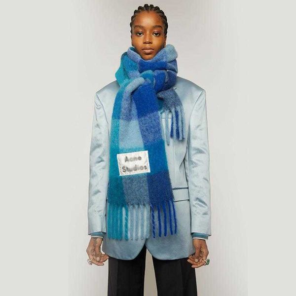 scarves ance studios cashmere like scarf women's shawl thickened plaid acne in autumn and winter women, Blue;gray
scarves ance studios cashmere like scarf women's shawl thickened plaid acne in autumn and winter women, Blue;gray
