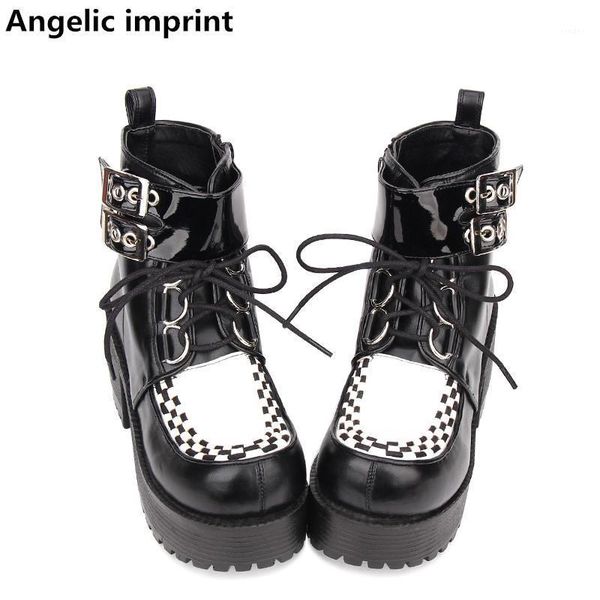 boots angelic imprint mori girl women motorcycle punk ankle lady lolita shoes woman high heels cool pumps lace up 8cm 35-401, Black
boots angelic imprint mori girl women motorcycle punk ankle lady lolita shoes woman high heels cool pumps lace up 8cm 35-401, Black