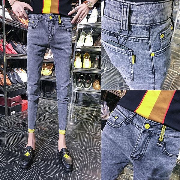 wholesale 2021 fashion casual hip hop street teenager social people jeans mens feet tight skinny stretch men's pencil pants, Blue
wholesale 2021 fashion casual hip hop street teenager social people jeans mens feet tight skinny stretch men's pencil pants, Blue