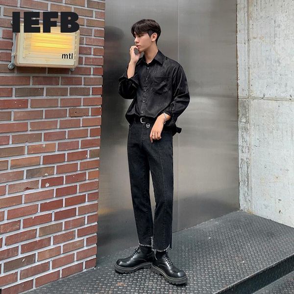 men's jeans iefb holed cropped men's slim straight leg pants trend korean versatile high end black ankle-length 2021 9y55371, Blue
men's jeans iefb holed cropped men's slim straight leg pants trend korean versatile high end black ankle-length 2021 9y55371, Blue