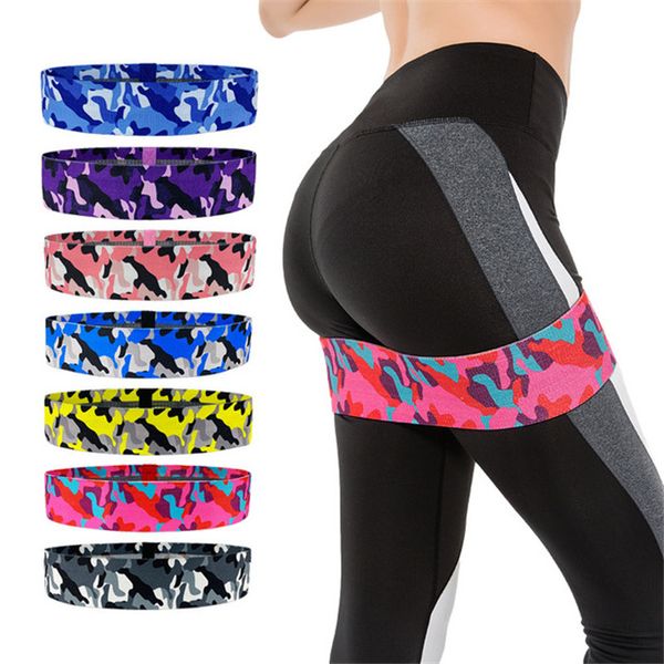 yoga tension band hip loop resistance band tension deep squat fitness fabric exercise loop y090