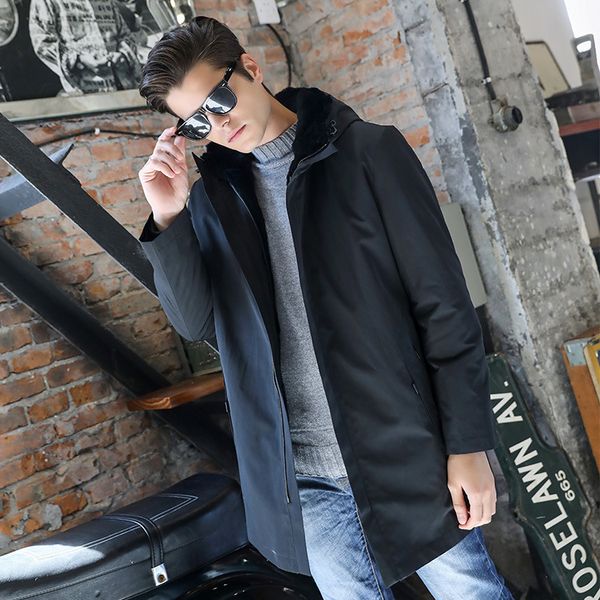 2020 new style men's fashionable jacket real autumn and winter coat rex rabbit fur parka, Black
2020 new style men's fashionable jacket real autumn and winter coat rex rabbit fur parka, Black