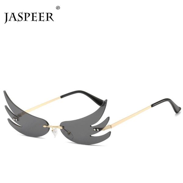 sunglasses jaspeer fire shape rimless men unique wing design women fashion portable metal frames sun glasses uv400, White;black
sunglasses jaspeer fire shape rimless men unique wing design women fashion portable metal frames sun glasses uv400, White;black